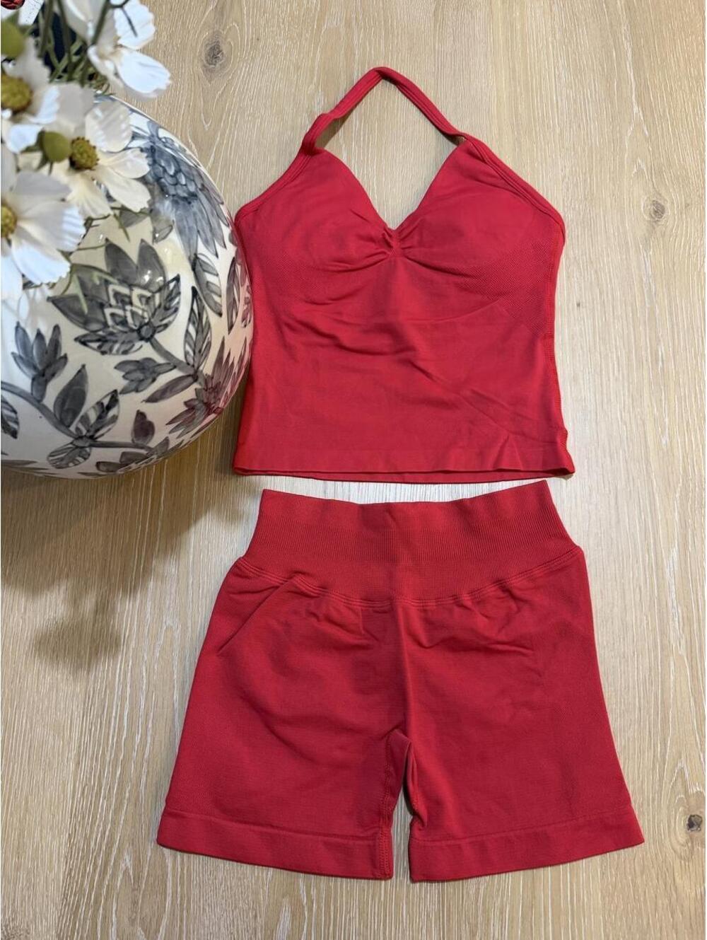 Women's Red Crop-top